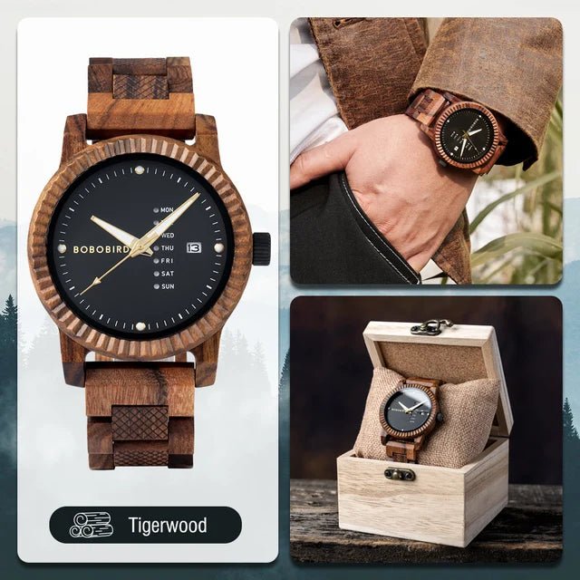 Men's Wooden Wristwatches Quartz Watch - mrbonnystore - mrbonnystore - 1257361_THOV98C - #product_title# - Men's Wooden Wristwatches Quartz Watch - My Store - #store_name# - #Category# - #Product Name#