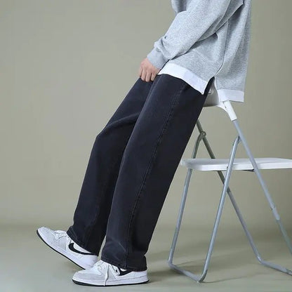 Men's Denim Wide - Leg Pants - mrbonnystore - mrbonnystore - 1173269_YEDSUHO - #product_title# - Men's Denim Wide - Leg Pants - My Store - #store_name# - #Category# - #Product Name#