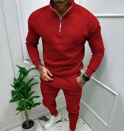 Men's Casual Fleece - lined Solid Color Top And Trousers Suit - mrbonnystore - mrbonnystore - IP8EOTB93 - #product_title# - Men's Casual Fleece - lined Solid Color Top And Trousers Suit - My Store - #store_name# - #Category# - #Product Name#