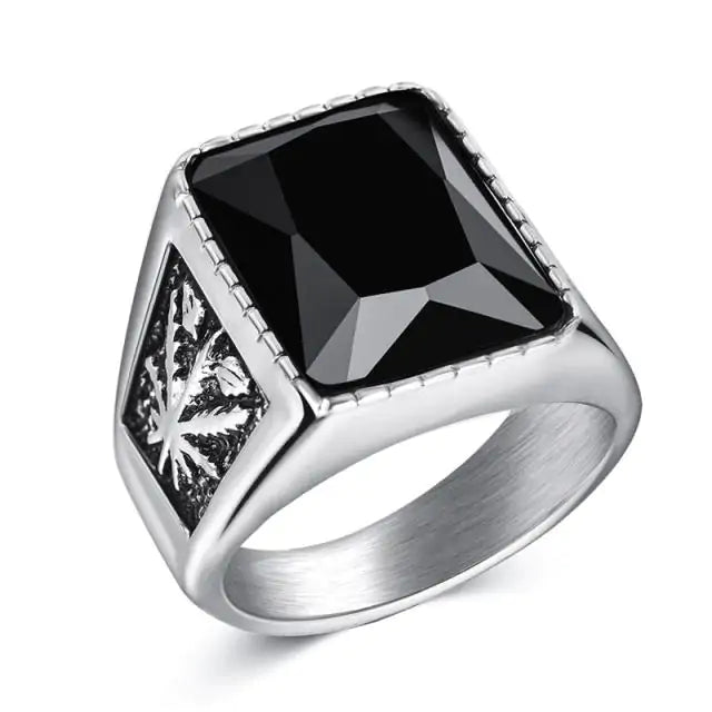 Men's Square Charm Ring - mrbonnystore - mrbonnystore - 678265_OKAIFIL - #product_title# - Men's Square Charm Ring - #store_name# - #Category# - #Product Name#