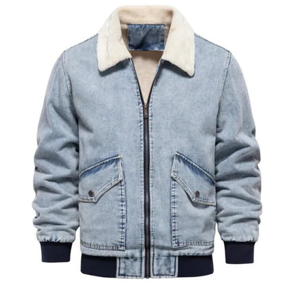 Men's Fleece - Lined Denim Jacket - mrbonnystore - mrbonnystore - RXDPXCGU8 - #product_title# - Men's Fleece - Lined Denim Jacket - My Store - #store_name# - #Category# - #Product Name#