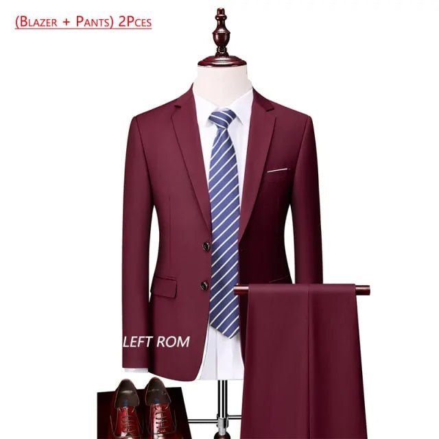 Pure Color Men's Business Suit - mrbonnystore - mrbonnystore - 650148_3IDCILA - #product_title# - Pure Color Men's Business Suit - #store_name# - #Category# - #Product Name#