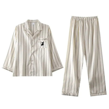 Men's Designer Ice Silk Pajama Set - mrbonnystore - mrbonnystore - 819589_GTUVX0E - #product_title# - Men's Designer Ice Silk Pajama Set - #store_name# - #Category# - #Product Name#