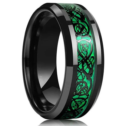 Beveled Edge Stainless Steel Celtic Dragon Ring for Men - mrbonnystore - mrbonnystore - 1295247_WIPHTXL - #product_title# - Beveled Edge Stainless Steel Celtic Dragon Ring for Men - My Store - #store_name# - #Category# - #Product Name#