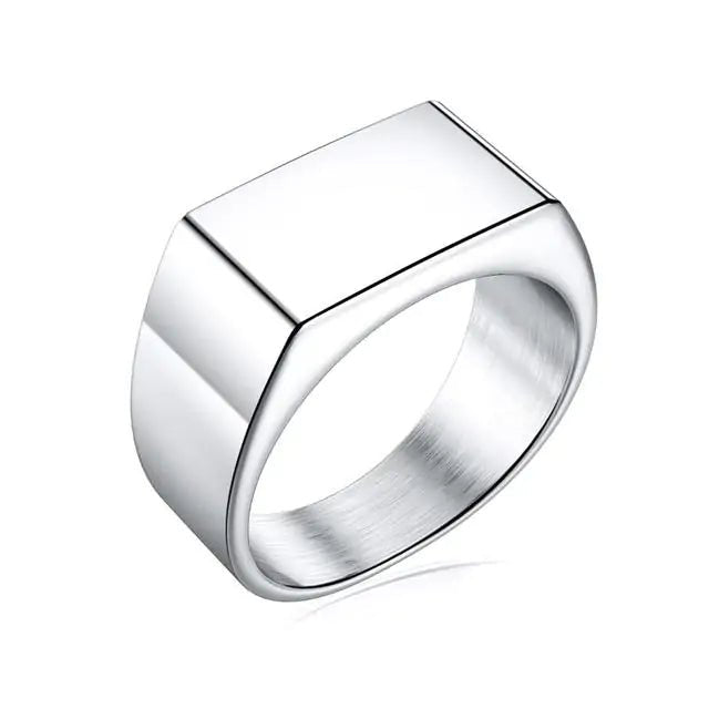 Men's Square Charm Ring - mrbonnystore - mrbonnystore - 678265_VRN5JSB - #product_title# - Men's Square Charm Ring - #store_name# - #Category# - #Product Name#