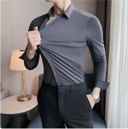 Men's Seamless Elastic Long - Sleeve Shirt - mrbonnystore - mrbonnystore - 2CTY0BOUK - #product_title# - Men's Seamless Elastic Long - Sleeve Shirt - #store_name# - #Category# - #Product Name#