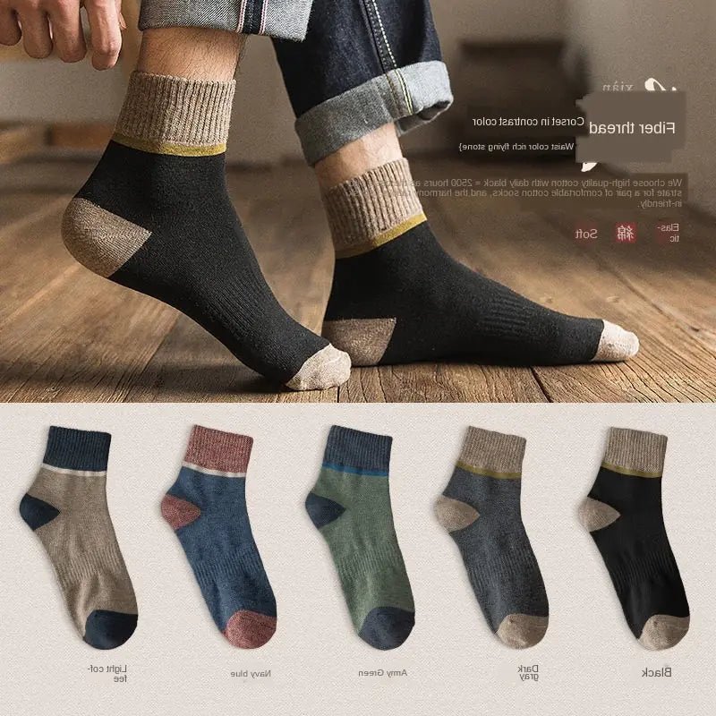 Harajuku Winter Terry Cotton Socks (5 pieces) - mrbonnystore - mrbonnystore - 1042260_ECYIEXE - #product_title# - Harajuku Winter Terry Cotton Socks (5 pieces) - My Store - #store_name# - #Category# - #Product Name#