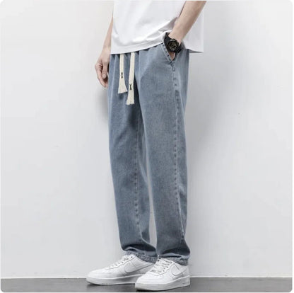 Men's Summer Wide - Leg Drawstring Jeans - mrbonnystore - mrbonnystore - CQEKSF0EX - #product_title# - Men's Summer Wide - Leg Drawstring Jeans - My Store - #store_name# - #Category# - #Product Name#