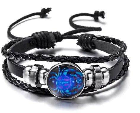 Luminous Zodiac Constellation Braided Couples Leather Bracelet for Men - mrbonnystore - mrbonnystore - UTW9Z4O1F - #product_title# - Luminous Zodiac Constellation Braided Couples Leather Bracelet for Men - My Store - #store_name# - #Category# - #Product Name#