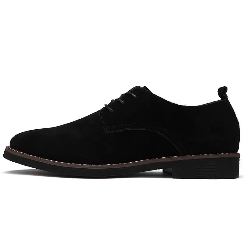 The Roxida - Suede Leather Oxford Shoes For Men - mrbonnystore - mrbonnystore - 2251832755553398 - Black men flats - 6 - #product_title# - The Roxida - Suede Leather Oxford Shoes For Men - My Store - #store_name# - #Category# - #Product Name#