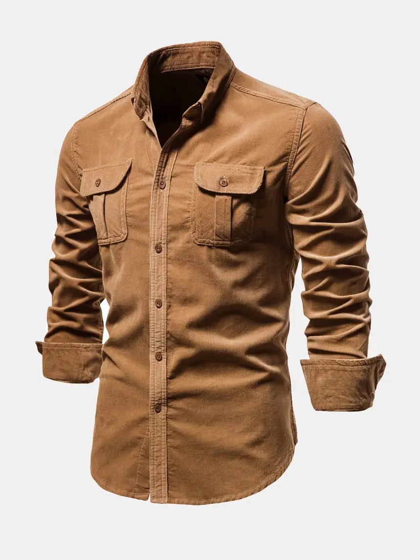 Button Up Corduroy Long Sleeve Shirt - mrbonnystore - mrbonnystore - 2022071100313 - #product_title# - Button Up Corduroy Long Sleeve Shirt - My Store - #store_name# - #Category# - #Product Name#