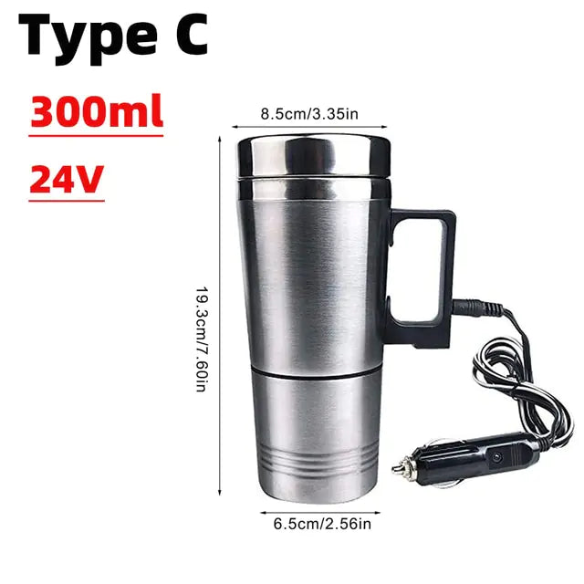 Car Heated Smart Mug With Temperature Control Electric Water Cup