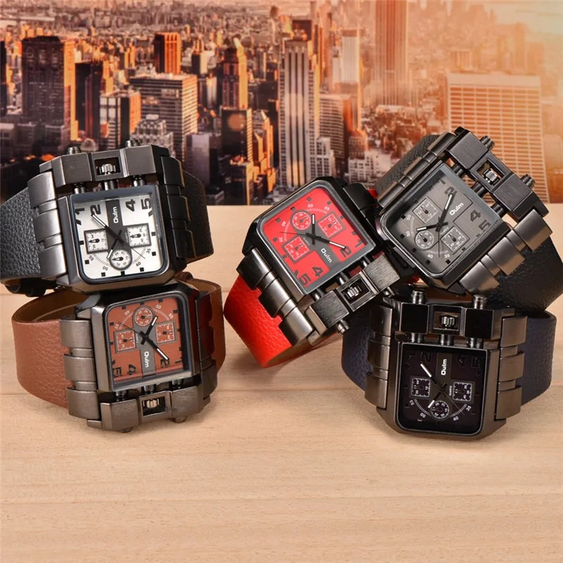 Casual Square Wristwatch (water-resistant)