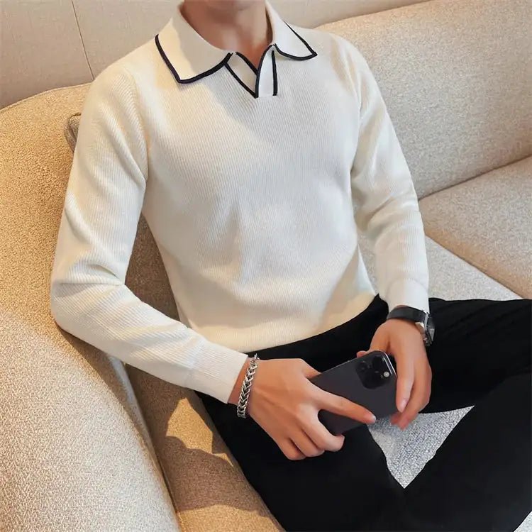 Autumn Winter British Style Sweater - mrbonnystore - mrbonnystore - 14:29;5:4183#Asia 3XL(178cm - 80kg) - #product_title# - Autumn Winter British Style Sweater - My Store - #store_name# - #Category# - #Product Name#