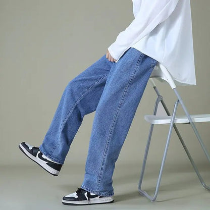 Men's Denim Wide - Leg Pants - mrbonnystore - mrbonnystore - 1173269_JLRSWUH - #product_title# - Men's Denim Wide - Leg Pants - My Store - #store_name# - #Category# - #Product Name#