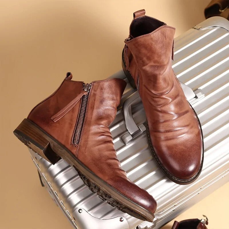 Men's Leather Boots (Shoe Size Chart image is in the photo gallery) - mrbonnystore - My Store - 481744_TFNHEEB - #product_title# - Men's Leather Boots (Shoe Size Chart image is in the photo gallery) - My Store - #store_name# - #Category# - #Product Name#