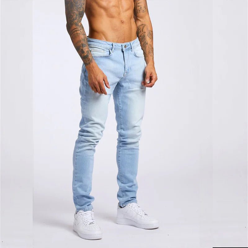 Men's Slim Fit High Waist Jeans - mrbonnystore - mrbonnystore - 86D4CXPNW - #product_title# - Men's Slim Fit High Waist Jeans - My Store - #store_name# - #Category# - #Product Name#