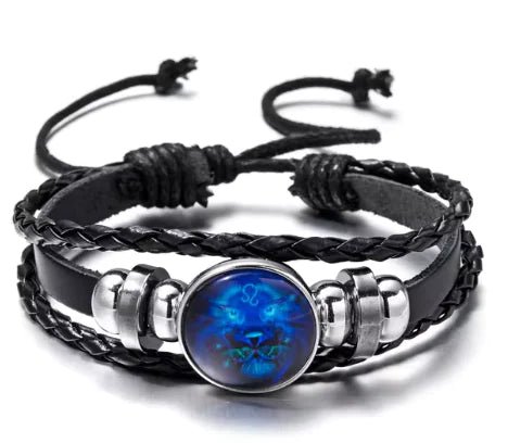 Luminous Zodiac Constellation Braided Couples Leather Bracelet for Men - mrbonnystore - mrbonnystore - L99AT29 - #product_title# - Luminous Zodiac Constellation Braided Couples Leather Bracelet for Men - My Store - #store_name# - #Category# - #Product Name#