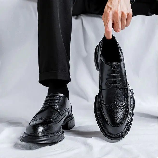 Men's Casual Brogue Platform Leather Shoes - mrbonnystore - mrbonnystore - 1GCYEZD - #product_title# - Men's Casual Brogue Platform Leather Shoes - My Store - #store_name# - #Category# - #Product Name#