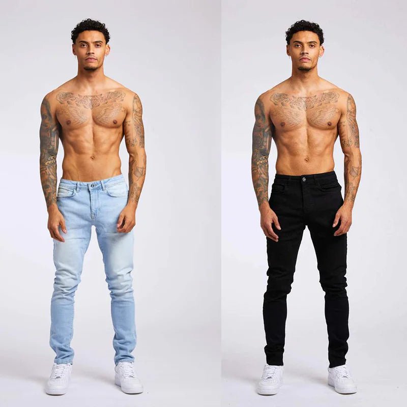 Men's Slim Fit High Waist Jeans - mrbonnystore - mrbonnystore - 86D4CXPNW - #product_title# - Men's Slim Fit High Waist Jeans - My Store - #store_name# - #Category# - #Product Name#