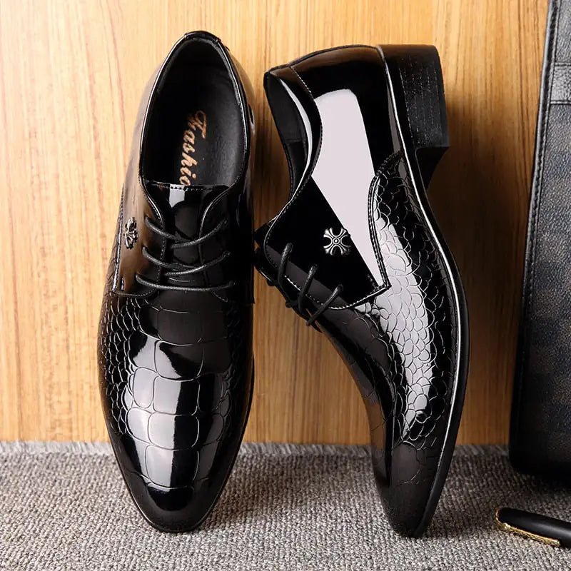 The Bariese New Italian Style Leather Shoes For Men - mrbonnystore - mrbonnystore - 2255800103953188 - Black - 8 - #product_title# - The Bariese New Italian Style Leather Shoes For Men - My Store - #store_name# - #Category# - #Product Name#