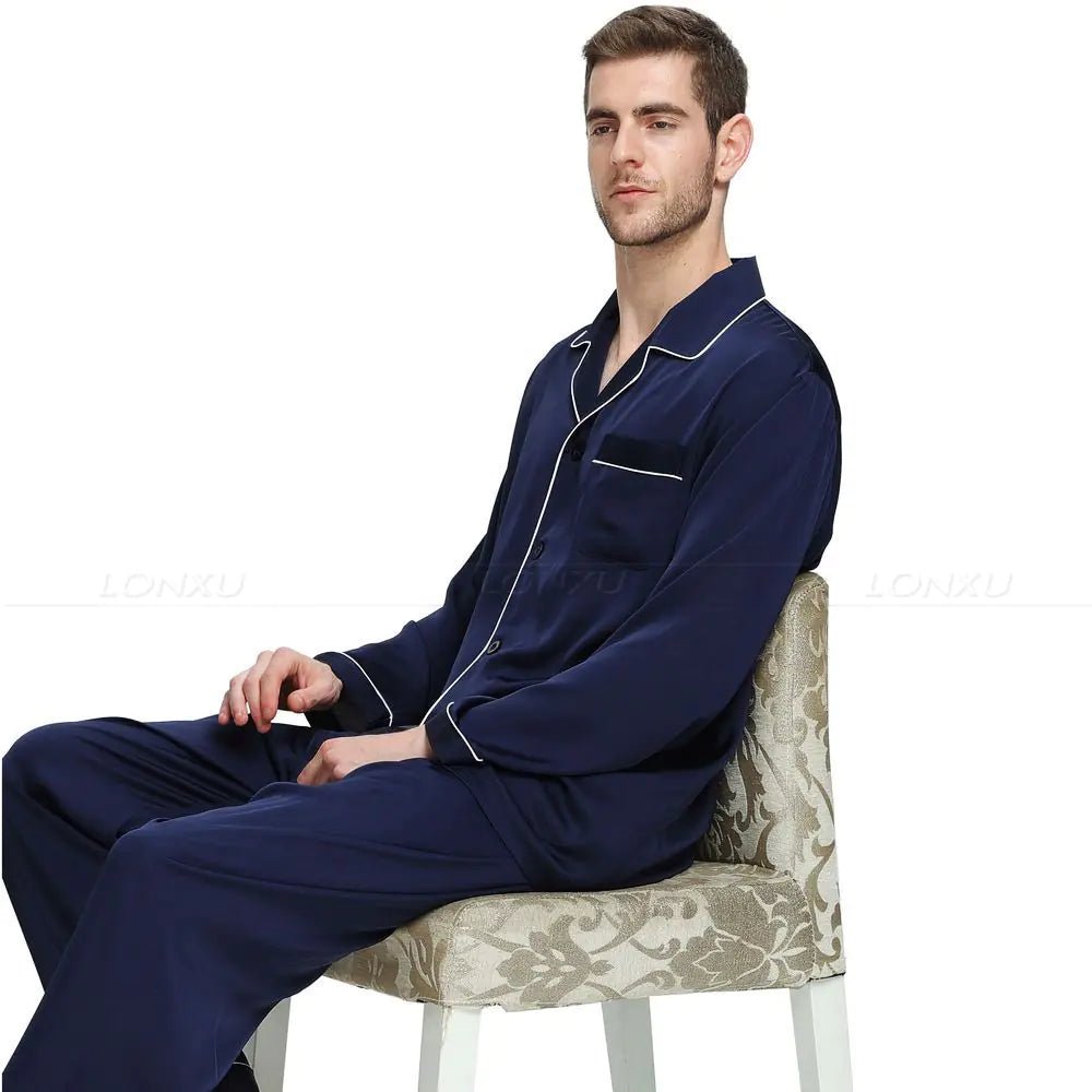 Men's Sleepwear Pajamas Set - mrbonnystore - mrbonnystore - 14:173#Navy Blue;5:4183 - #product_title# - Men's Sleepwear Pajamas Set - My Store - #store_name# - #Category# - #Product Name#