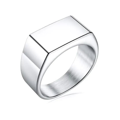 Men's Square Charm Ring - mrbonnystore - mrbonnystore - 678265_LGPGHUW - #product_title# - Men's Square Charm Ring - #store_name# - #Category# - #Product Name#