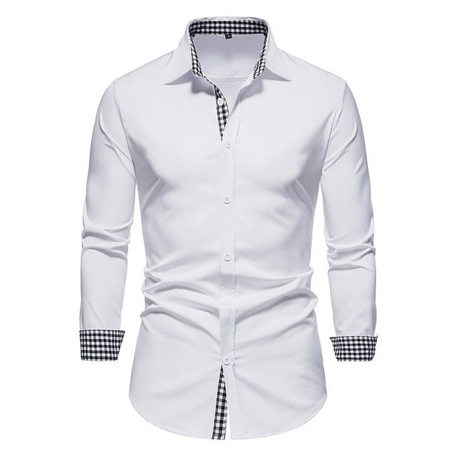 Patchwork Formal Shirts for Men - mrbonnystore - mrbonnystore - 760543_EHGRW0Z - #product_title# - Patchwork Formal Shirts for Men - #store_name# - #Category# - #Product Name#