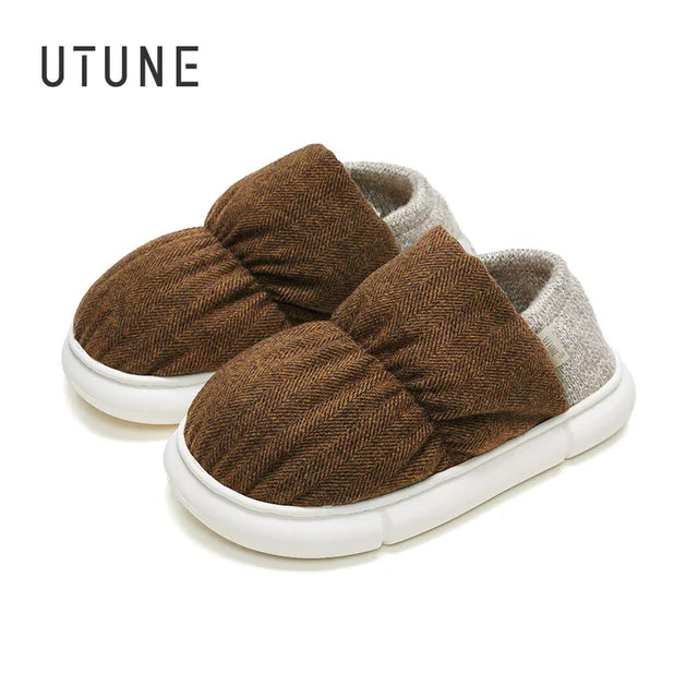 UTUNE Men's Warm Home Slippers