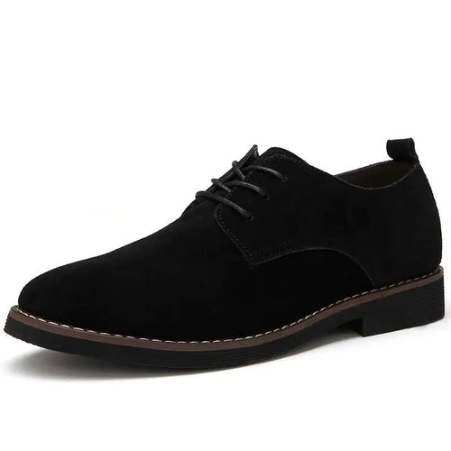 The Roxida - Suede Leather Oxford Shoes For Men - mrbonnystore - mrbonnystore - 2251832755553398 - Black men flats - 11 - #product_title# - The Roxida - Suede Leather Oxford Shoes For Men - My Store - #store_name# - #Category# - #Product Name#