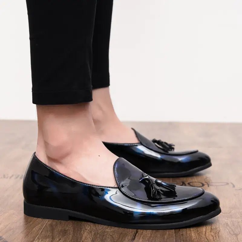 il Lussone - Italian Style Patent Leather Loafers for Men - mrbonnystore - mrbonnystore - 4000659559809 - cx7601 - lanse - 12 - #product_title# - il Lussone - Italian Style Patent Leather Loafers for Men - My Store - #store_name# - #Category# - #Product Name#