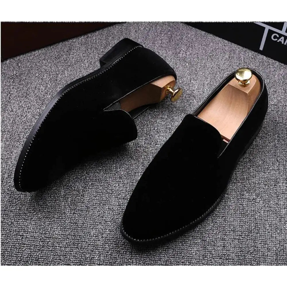 Red Bottom Suede Loafers for Men - mrbonnystore - mrbonnystore - 1005003209106483 - Black - 38 - #product_title# - Red Bottom Suede Loafers for Men - My Store - #store_name# - #Category# - #Product Name#