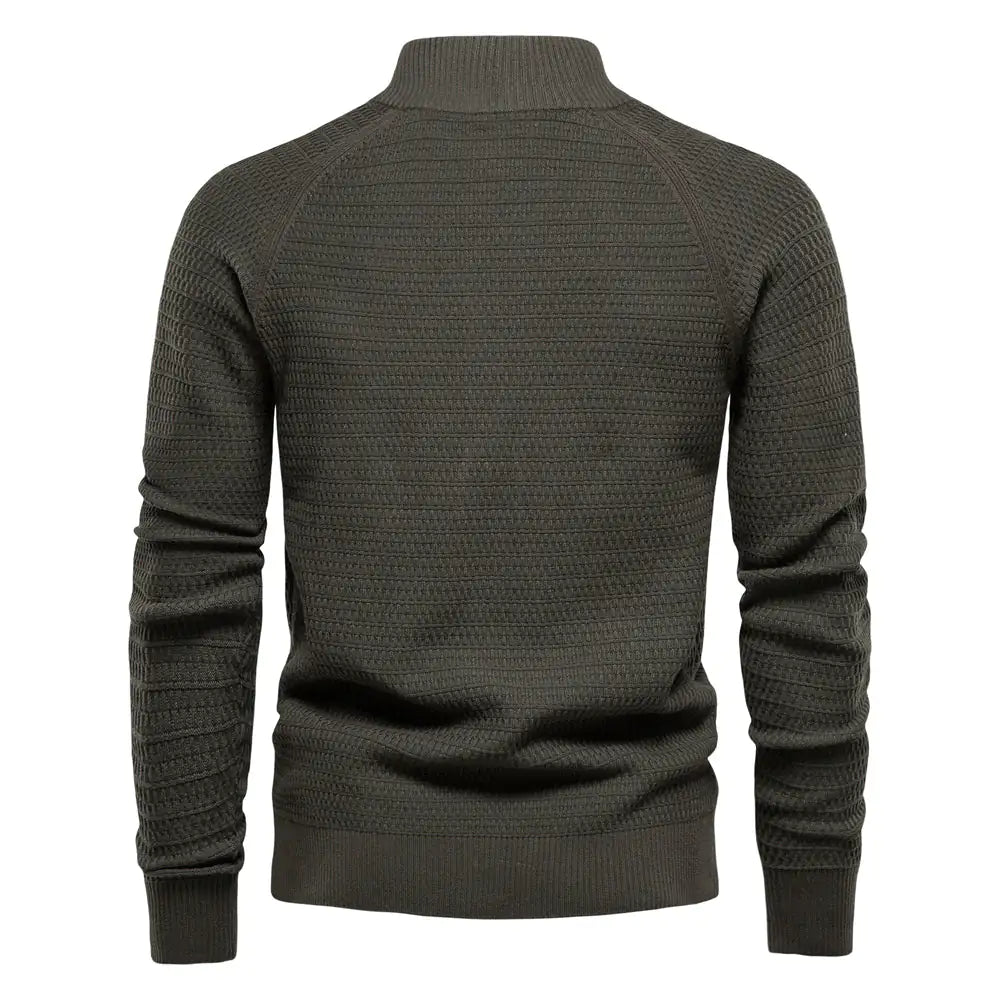 Button Mock Neck Men's Cardigan - mrbonnystore - My Store - BLACK - S - #product_title# - Button Mock Neck Men's Cardigan - My Store - #store_name# - #Category# - #Product Name#