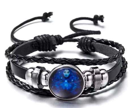 Luminous Zodiac Constellation Braided Couples Leather Bracelet for Men - mrbonnystore - mrbonnystore - MYVKYY4VQ - #product_title# - Luminous Zodiac Constellation Braided Couples Leather Bracelet for Men - My Store - #store_name# - #Category# - #Product Name#